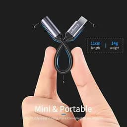 Адаптер Essager USB Type C 3,5 Jack/USB C 3,5 мм AUX для навушників (EZJE01-0G) - мініатюра 8