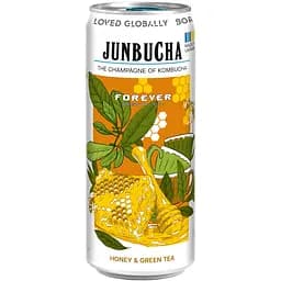 Напій безалкогольний слабогазований Forever Janbucha Honey & Green Tea 0.33 ж/б