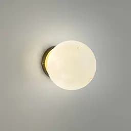 Бра-кулька Line F з імітацією мармуру з латунним корпусом Ø15 см Арт. WSG17-150