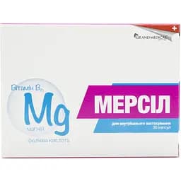 Добавка для профілактики дефіциту магнію в організмі Grand Medical Group Мерсіл капсули 30 шт. (2935009)