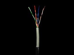 Кабель кручена пара GEAR UTP 4x2x0,51 Cat5E, CCA, PVC+PE, для зовнішніх робіт, чорний, 305m