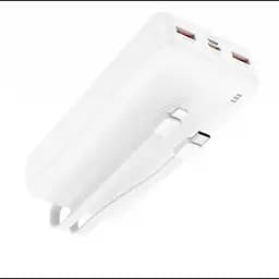 Powerbank BOROFONE BJ57A зі швидким заряджанням 22.5W 20000 mAh + кабелі Type-C/Lightning Білий