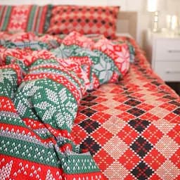Підковдра MirSon Бязь 17-0659 Christmas 110 x 140 см червоно-зелена (2200009612701) - мініатюра 2