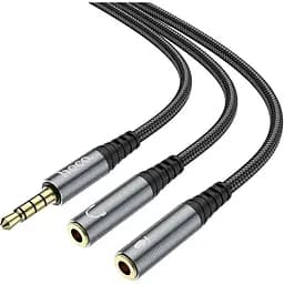 Двойник разветвитель Hoco UPA21 2-in-1 3.5 audio adapter cable (male to 2*female)
