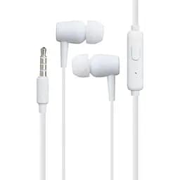 Проводные наушники Celebrat вакумные с микрофоном 3.5 mm G13 Bass sterreo 1.2 m White