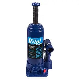 Домкрат гідравлічний телескопічний Vitol 3т 194-372 мм 3.33 кг кейс (DB-03006K) - мініатюра 2