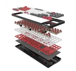 Клавіатура бездротова Bloody WS87, Naraka, Bluetooth / USB 2.4GHz / USB, механічна (перемикачі BLMS Red Plus), RGB-підсвічування, акумулятор - мініатюра 6