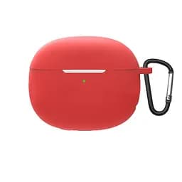 Силіконовий чохол для навушників Xiaomi Redmi Buds 4 Pro, Hang Case, червоний, ультратонкий захисний кейс товщиною 2 мм, захист від подряпин, пилу та ударів, компактний, з карабіном для кріплення, ArmorStandart (ARM68434)