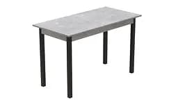 Стол кухонный Ferrum-decor Марио 75x120x80 Черный ДСП Бетон 16мм (FRD-105590)