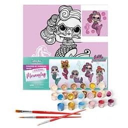 Картина за номерами L.O.L. Surprise Mermaids Waves Ideyka KHO6266, 40х40 см - мініатюра 2