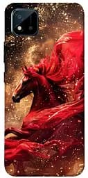 Чохол Demsky Red sparkles Horse для Realme C11 (2021)