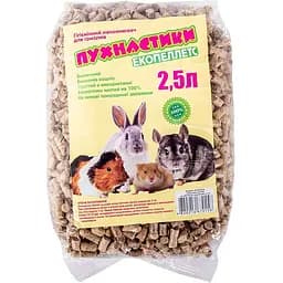 Древесный наполнитель Пухнастики для грызунов 2.5 л (деревьев 800гр)