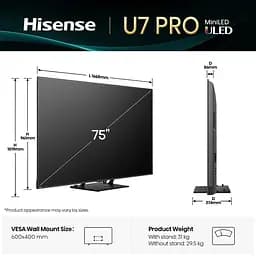 LED-телевізор Hisense 75U7Q PRO - мініатюра 3