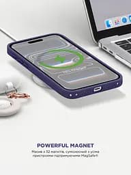 Силиконовый чехол с MagSafe для Apple iPhone 17 Pro Max, ICON2 MagCase, фиолетовый, противоударный, панель с мягкой подкладкой, защита всего корпуса, поддержка беспроводной зарядки, совместим с защитными стеклами и пленками, ArmorStandart (ARM88995) - мініатюра 8