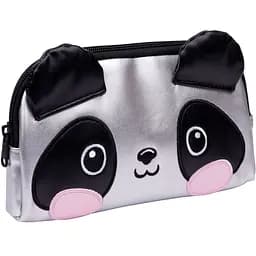 Пенал мягкий Yes TO-01 Hi, panda, 10х20х4 см, серебристый (533262)