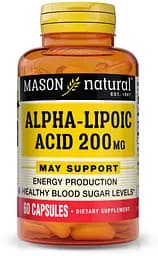 Натуральная добавка Mason Natural Alpha-Lipoic Acid 200 mg, 60 капсул