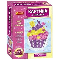 Картина з паєток Ranok Creative Тістечко 10100587У