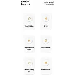 Навушники бездротові Usams TWS Earbuds Bluetooth LX08 чорні - мініатюра 6