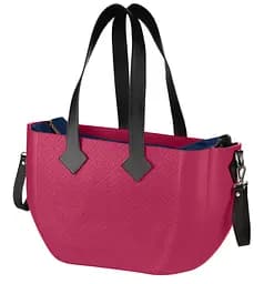 Сумка MyMia ручки эко-кожа, коврик, ремни для коляски, малиново-черный Nuvita det0018686