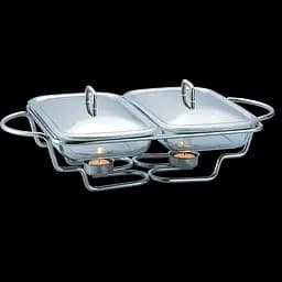 Марміт Magio MG-1209 з боросилікатного термостійкого скла на 2 свічки 2х1.5 л (1209МG)