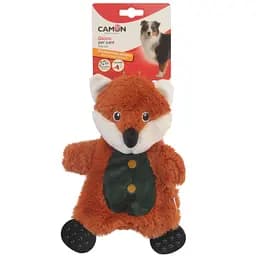 Игрушка для собак Camon енот плюшевый с пищалкой и пластиковыми лапками и шуршанием 26 см в ассортименте (AH031)
