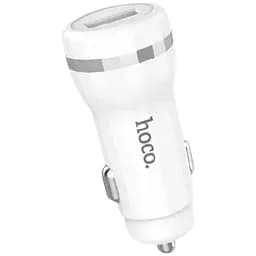 Автомобільний зарядний пристрій Hoco Z27 Car Charger 2USB 2.4A White [61255]