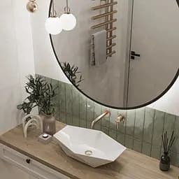 Умивальник VBI Venezia S white накладний VBI-012401, Білий