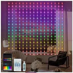 Розумна гірлянда-штора SunLamp 3х3 м RGB інтелектуальне програмування управління програма Control Smart