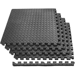 Мат-пазл EasyFit SwallowTail-2 EVA 120х120х2 см татами ласточкин хвост Черный (EF-1960-BK)