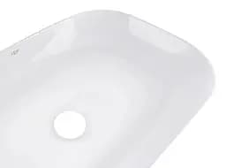 Комплект Qtap Robin: Раковина накладна прямокутна 600x390x150 мм White + Донний клапан PU02 (QT13112143PWN47297) - мініатюра 4