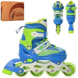 Ролики раздвижные Profi A4140-S-BL размер(31-34)