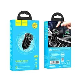 Адаптер автомобільний HOCO Leading car charger Z44 2 usb 20W чорний - мініатюра 3