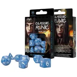 Набор кубиков Classic Runic Glacier & white Dice Set , 7 шт. (SCLR05)