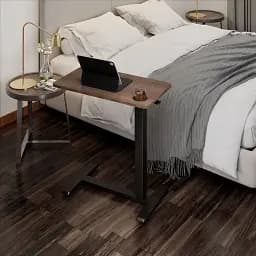 Приставний комп'ютерний стіл OfficePro ODM270DW Dark Wood/Black [148333] - мініатюра 2