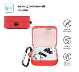 Силіконовий чохол для навушників Nothing Ear (2), Hang Case, червоний, ультратонкий захисний кейс товщиною 2 мм, захист від подряпин, пилу та ударів, компактний, з карабіном для кріплення, ArmorStandart (ARM75398) - мініатюра 2