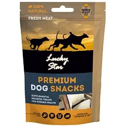 Ласощі для собак Lucky star Сендвіч кручений з м`ясом курки маленький 9.5 см 85 г