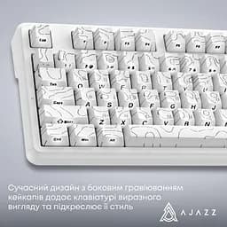 Клавіатура Ajazz AK870 V2 Side Contour White (AK870-V2-S-W) - мініатюра 13