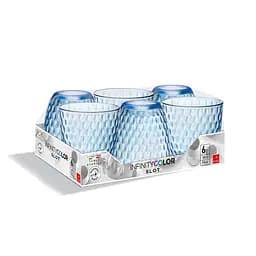 Набір склянок Bormioli Roccо Slot Lively Blue, 290 мл, 6 шт. (580506VNA021990) - мініатюра 2