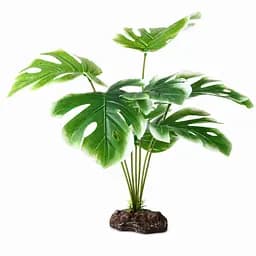 Штучна рослина Hobby Monstera White 40 см (37712) для тераріуму, акватераріуму та палюдаріуму - мініатюра 1