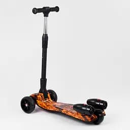 Самокат дитячий Best Scooter 60х82х64 см Чорно-жовтогарячий 000231567 - мініатюра 5