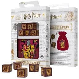 Набор кубиков Harry Potter. Gryffindor Dice & Pouch (5 шт. + мешочек) (190142/2023/1/A/D6B)