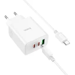 Зарядний комплект Hoco C126a Pure power three-port 40 W з кабелем USB-C USB-C