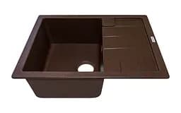 Кухонна мийка Adamant Anila 645x495x200 mokko 100001394, Коричневий - мініатюра 2