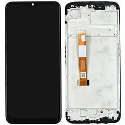 Дисплей Realme C35 чорний, з рамкою