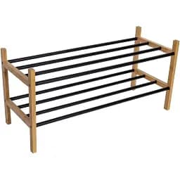 Полиця для взуття підлогова бамбукова Casa Si Shoe Rack Bamboo