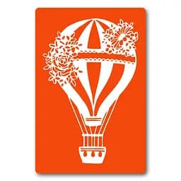 Трафарет для био-тату Аэростат Fresh Tattoo jx002-24*34см, размер 24х34 см