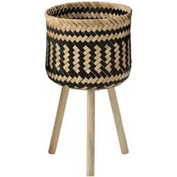 Кашпо J-Line підлогове з ніжками із ротанга 59 см (331951)