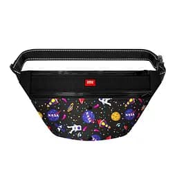 Поясна сумка-бананка для корму та аксесуарів Waudog Textile NASA, 33х17х10 см (5692)