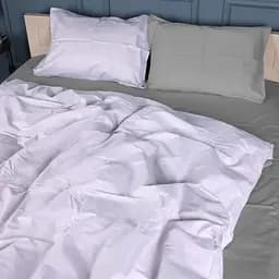 Комплект постільної білизни MisSon Сатин 22-1380 Grey Gleam 200х220 см сірий (2200010476781)