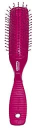 Щітка для волосся Titania масажна, 7 рядів, малиновий (1828 мал)